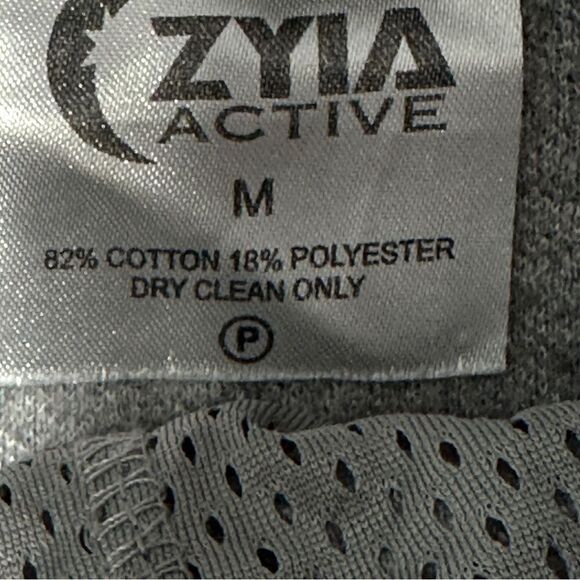 Zyia Womens Textured Hoodie‎ Size M Gray Activewear Performance - Picture 7 of 7